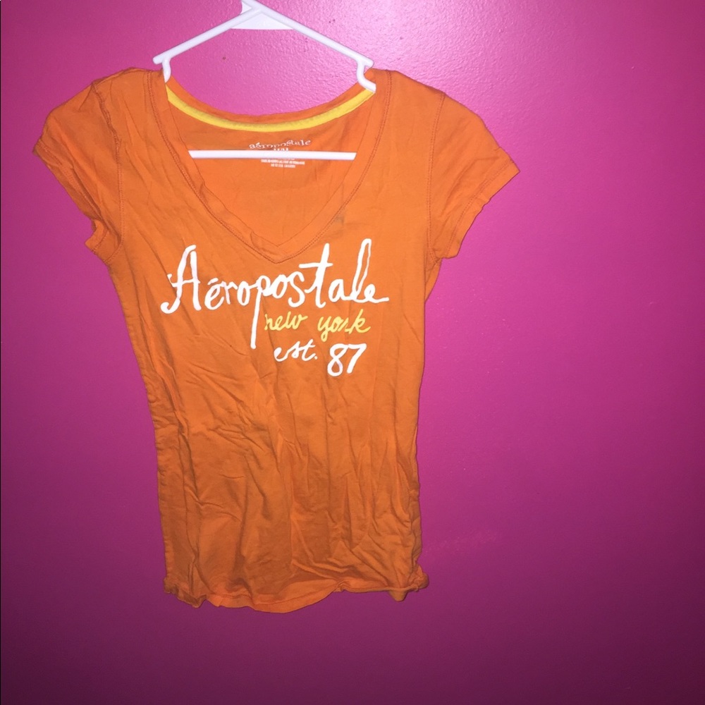 Aeropostale Graphic V-Neck Tee